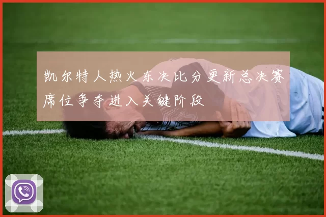凯尔特人热火东决比分更新总决赛席位争夺进入关键阶段